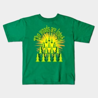 The woods are lovely Kids T-Shirt